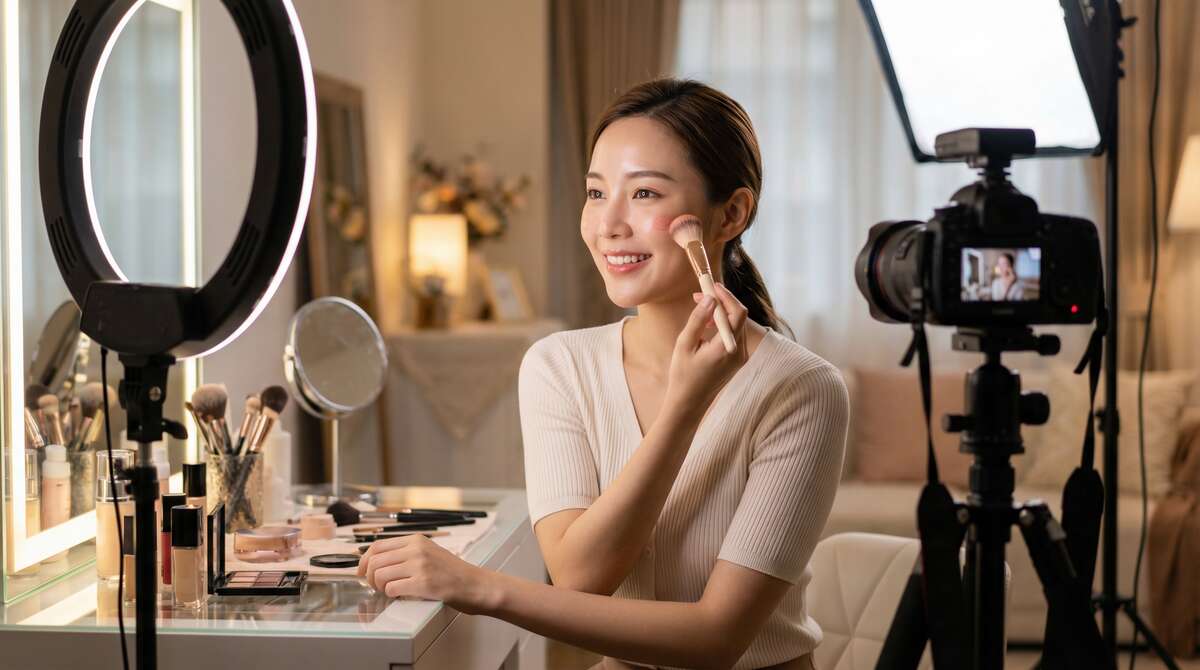 国产自拍美妆视频