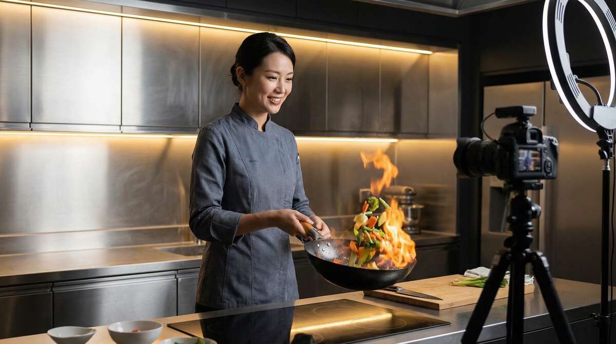 国产自拍美食视频